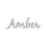 Vintage Floral Name/Text Decal - Small (Personalized)