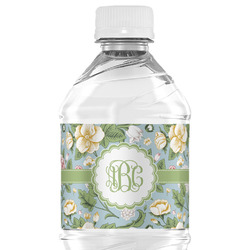 Vintage Floral Water Bottle Labels - Custom Sized (Personalized)