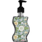 Vintage Floral Wave Bottle Soap / Lotion Dispenser (Personalized)