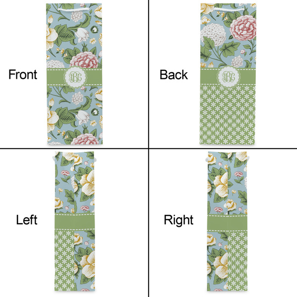 Vintage Floral Wine Gift Bag - Matte - Approval
