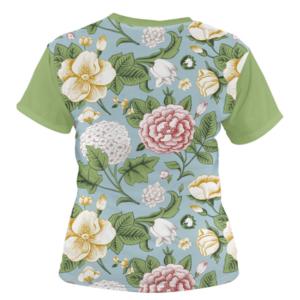 Vintage Floral Women's T-shirt Back