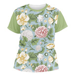Vintage Floral Women's Crew T-Shirt - Large