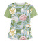 Vintage Floral Womens Crew Neck T Shirt - Main