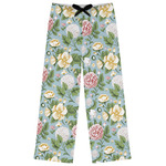 Vintage Floral Womens Pajama Pants - M