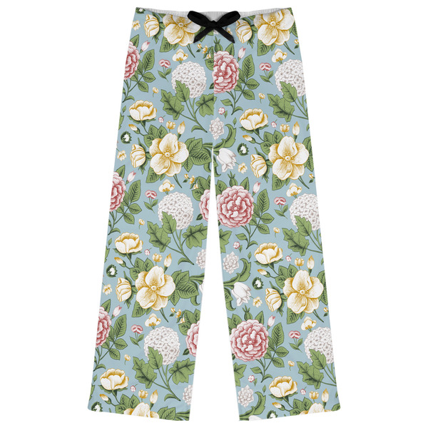 Custom Vintage Floral Womens Pajama Pants - 2XL