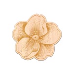Vintage Floral Genuine Maple or Cherry Wood Sticker