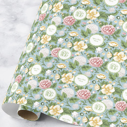 Vintage Floral Wrapping Paper Roll - Large (Personalized)