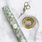 Vintage Floral Wrapping Paper Roll - Matte - In Context