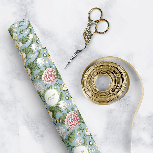 Vintage Floral Wrapping Paper Rolls - Lifestyle 1