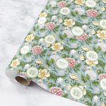 Vintage Floral Wrapping Paper Roll - Medium (Personalized)