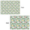 Vintage Floral Wrapping Paper Sheet - Double Sided - Front & Back