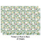 Vintage Floral Wrapping Paper Sheet - Double Sided - Front