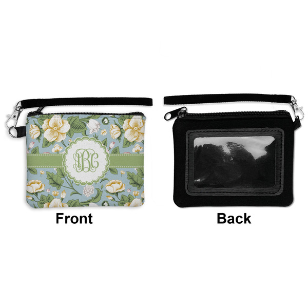 Vintage Floral Wristlet ID Cases - Front & Back