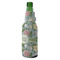 Vintage Floral Zipper Bottle Cooler - ANGLE (bottle)