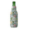 Vintage Floral Zipper Bottle Cooler - FRONT (bottle)