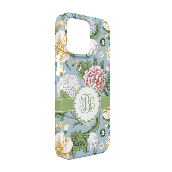 Custom Vintage Floral iPhone Case - Plastic - iPhone 13 Pro (Personalized)