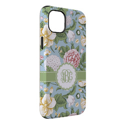 Vintage Floral iPhone Case - Rubber Lined - iPhone 14 Pro Max (Personalized)