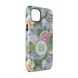Vintage Floral iPhone Case - Rubber Lined - iPhone 14 Pro (Personalized)