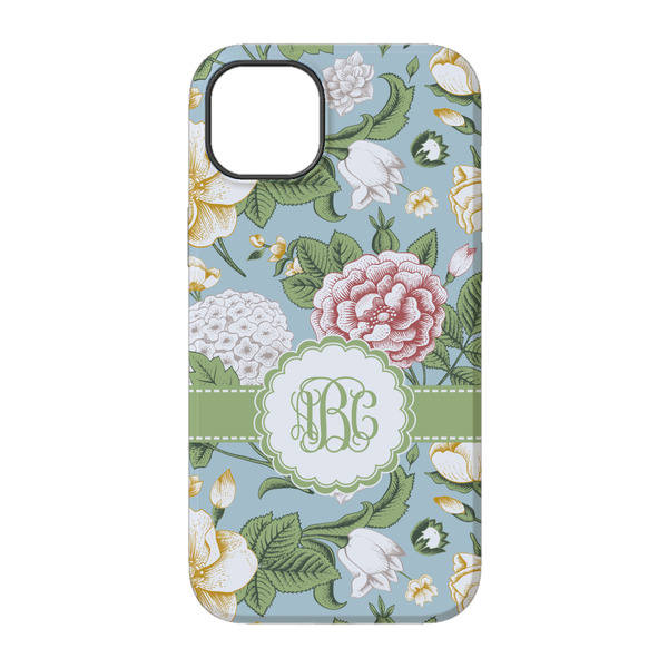 Vintage Floral iPhone 14 Pro Tough Case - Back