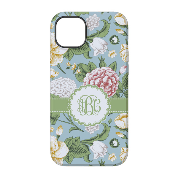 Vintage Floral iPhone 14 Tough Case - Back