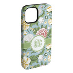 Vintage Floral iPhone Case - Rubber Lined - iPhone 15 Plus (Personalized)