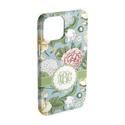 Vintage Floral iPhone Case - Plastic - iPhone 15 Pro (Personalized)