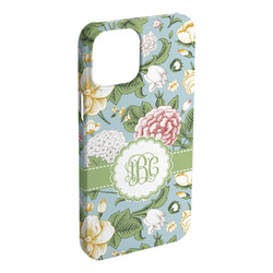 Vintage Floral iPhone Case - Plastic - iPhone 15 Pro Max (Personalized)