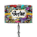 Graffiti 12" Drum Lamp Shade - Fabric (Personalized)