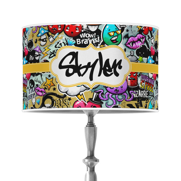 Custom Graffiti 12" Drum Lamp Shade - Poly-film (Personalized)