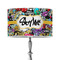 Graffiti 12" Drum Lampshade - ON STAND (Poly Film)