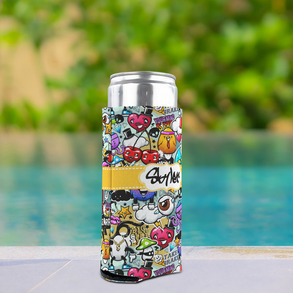 Graffiti Can Cooler - Tall 12oz - In Context