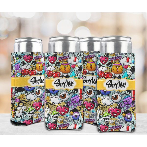 Graffiti 12oz Tall Can Sleeve - Set of 4 - LIFESTYLE