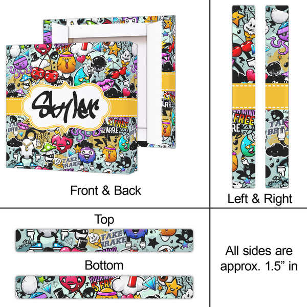 Graffiti 12x12 - Canvas Print - Approval