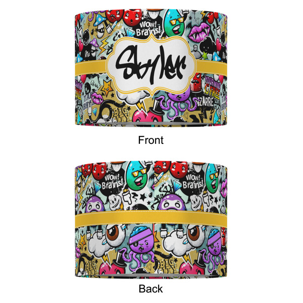 Graffiti 16" Drum Lampshade - APPROVAL (Fabric)