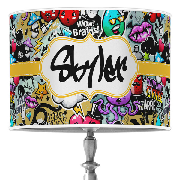 Custom Graffiti 16" Drum Lamp Shade - Poly-film (Personalized)