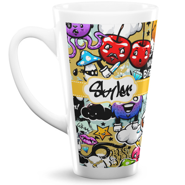 Custom Graffiti 16 Oz Latte Mug (Personalized)