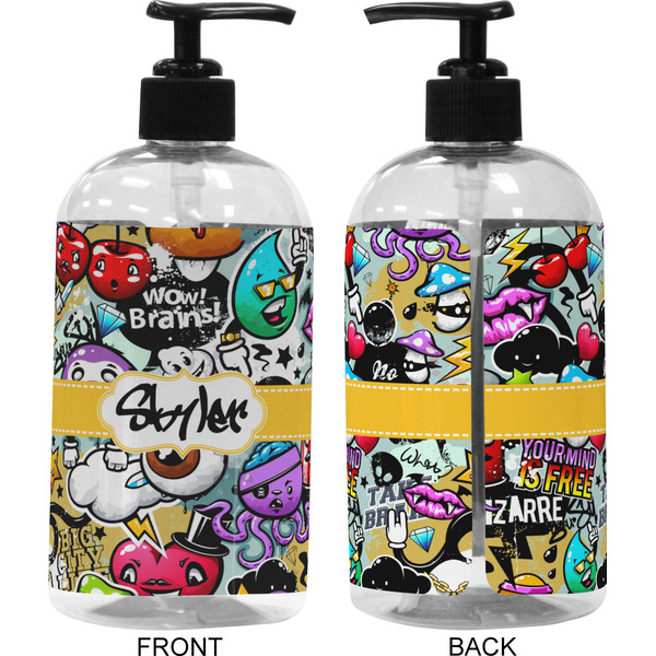 Graffiti 16 oz Plastic Liquid Dispenser (Approval)