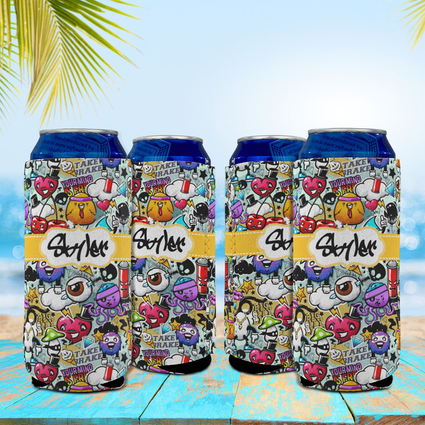 Graffiti 16oz Can Sleeve - Set of 4 - LIFESTYLE
