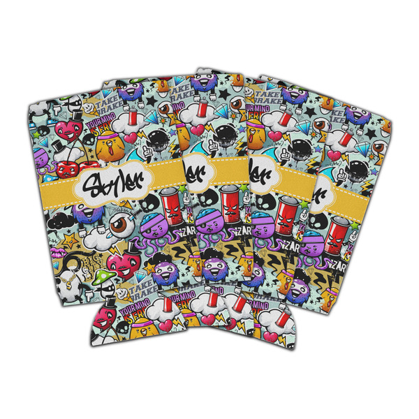 Custom Graffiti Can Cooler (16 oz) - Set of 4 (Personalized)