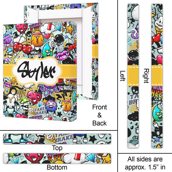 Graffiti 16x20 - Canvas Print - Approval