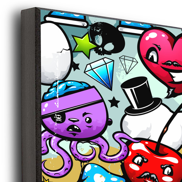 Graffiti 16x20 Wood Print - Closeup