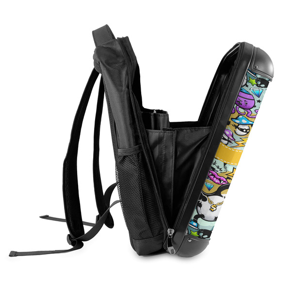 Graffiti 18" Hard Shell Backpacks - SIDE OPEN