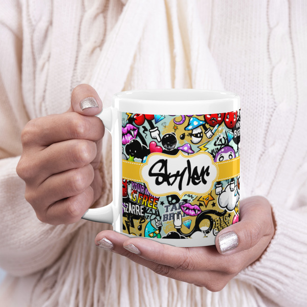 Graffiti 20oz Coffee Mug - LIFESTYLE