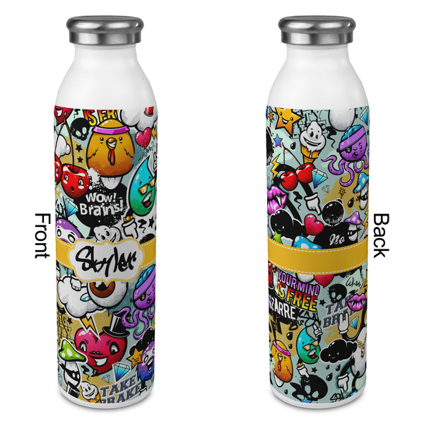 Graffiti 20oz Water Bottles - Full Print - Approval