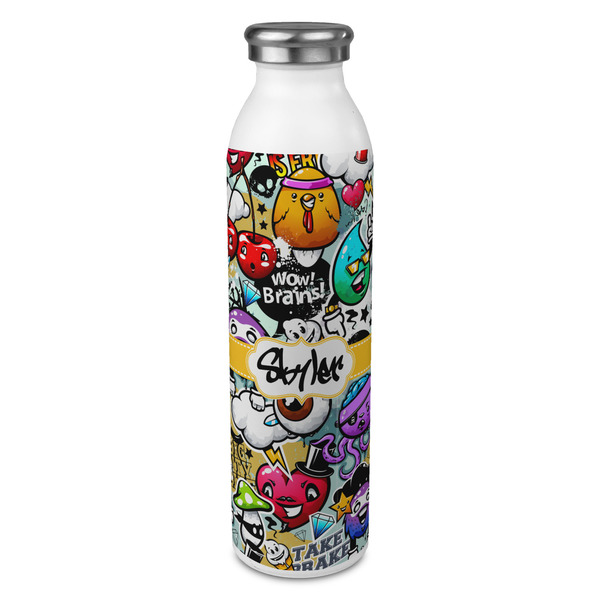 Custom Graffiti 20oz Stainless Steel Water Bottle - Full Print (Personalized)