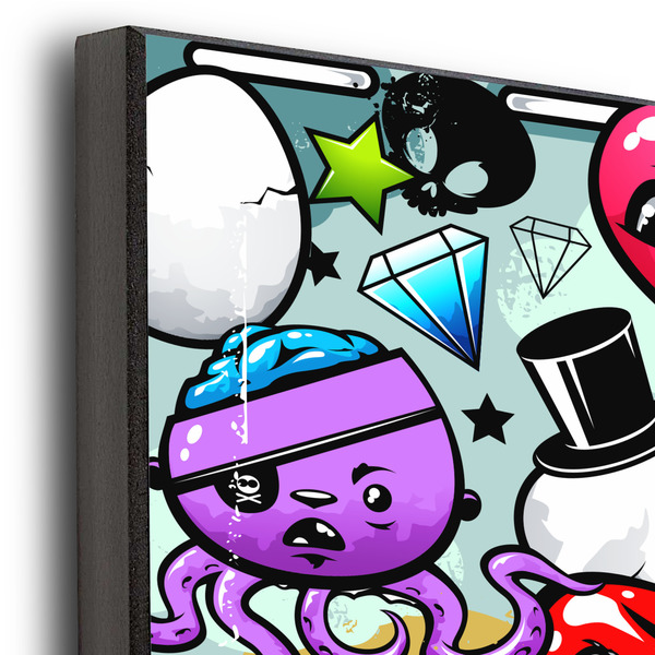 Graffiti 20x24 Wood Print - Closeup