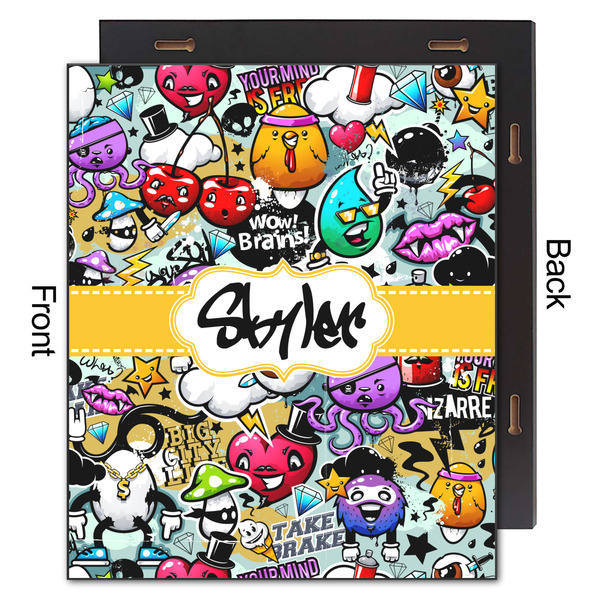 Graffiti 20x24 Wood Print - Front & Back View