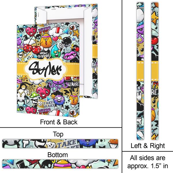 Graffiti 20x30 - Canvas Print - Approval