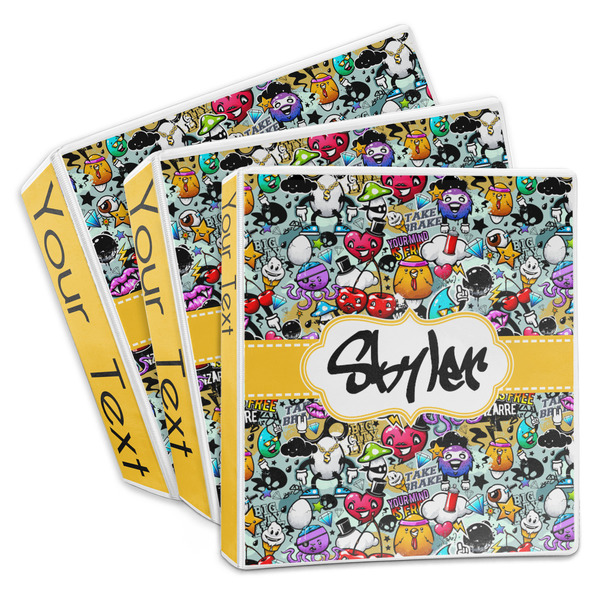 Custom Graffiti 3-Ring Binder (Personalized)