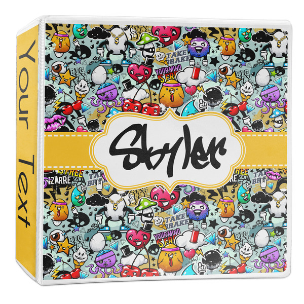 Custom Graffiti 3-Ring Binder - 2 inch (Personalized)